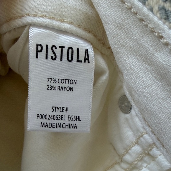 Pistola NWT Saige Jean Shorts in Eggshell - Picture 4 of 11